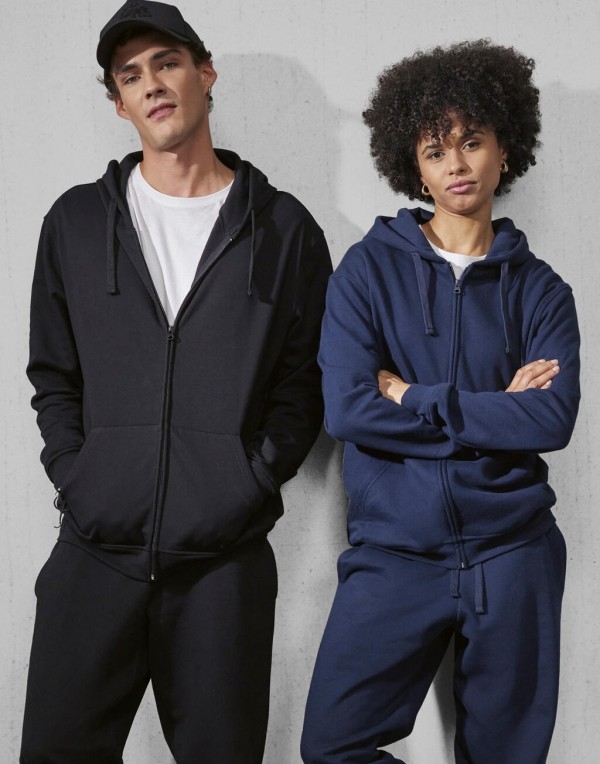 Heren Hoodie met Rits B&C WG009