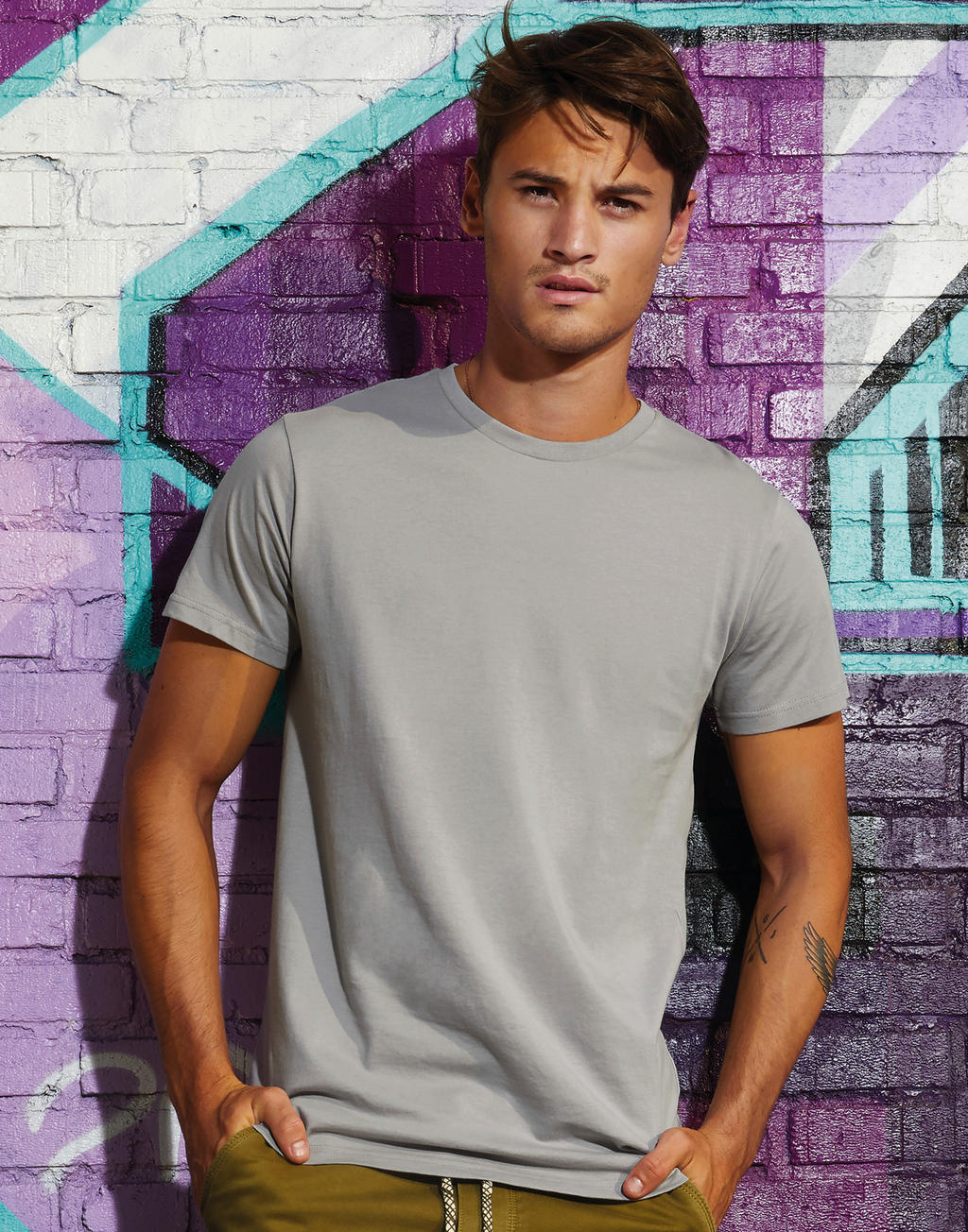 Heren T-shirt B&C TM042 Inspire