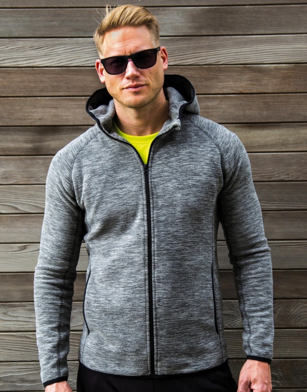 Heren Hoodie Fleece Vest Spiro S245M