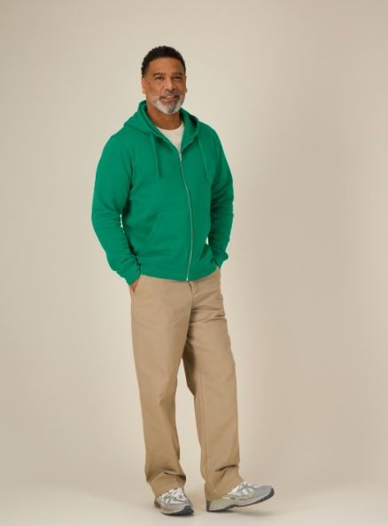 Heren Hooded Sweater Stanley Stella Mixer Full Zip