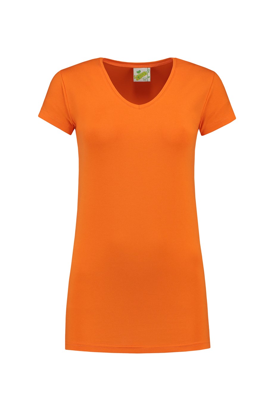 Goedkope Oranje Dames T-shirt V hals Lemon & Soda LEM1262