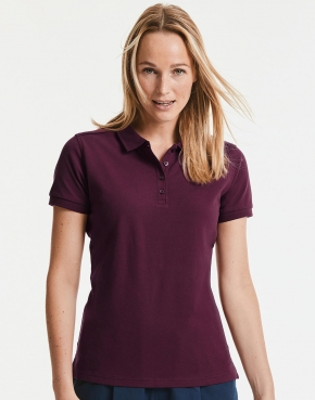 Dames Poloshirt Stretch Russell R-567F-0 Tailored
