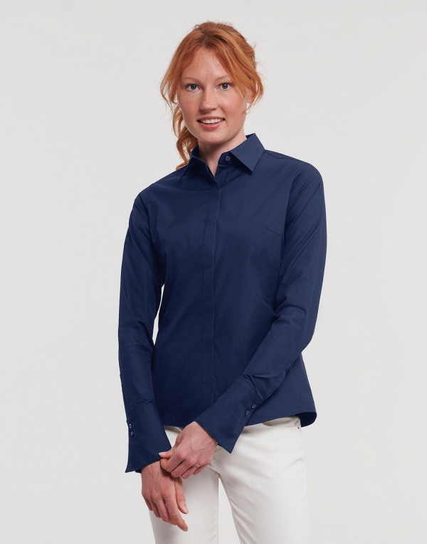 Dames Blouse Russell R-960F-0 Lange Mouw