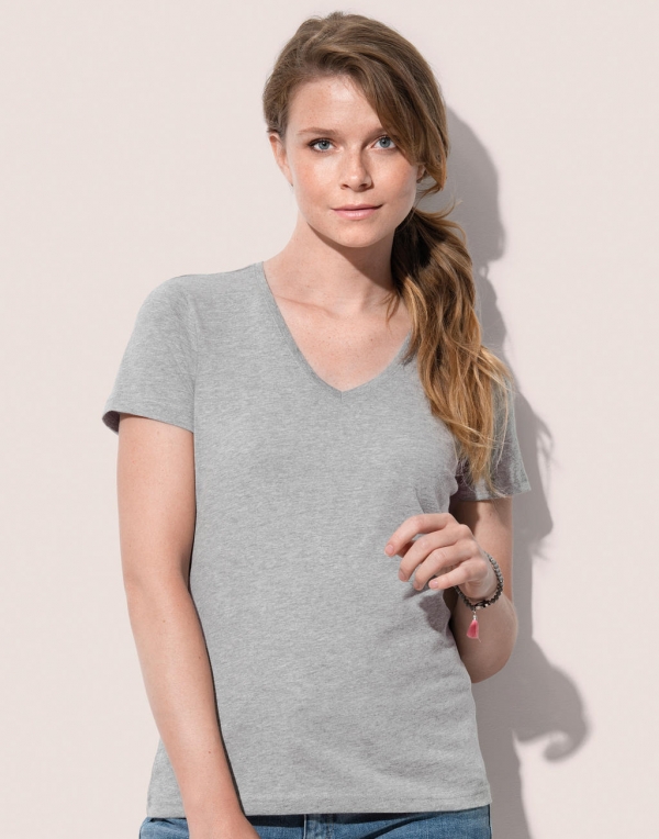 Dames T-shirt V Hals Stedman ST2700 Classic-T