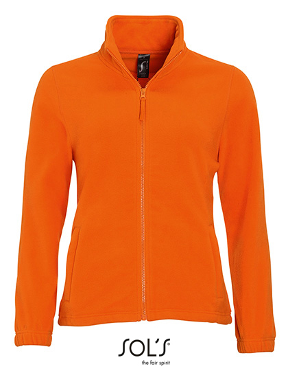 Dames Fleece Vest Sols North 54500 Oranje