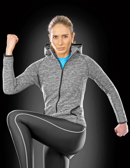 Dames Hoodie Fleece Vest Spiro S245F
