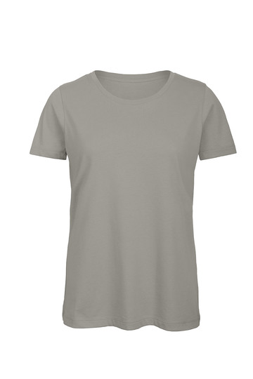 Dames T-shirt Biologisch B&C Inspire TW043 - Light Grey