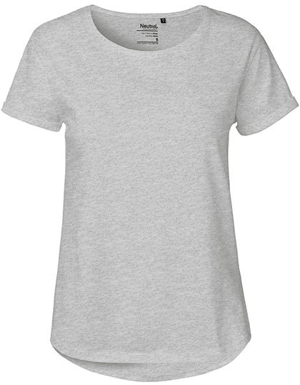 Dames T-shirt Neutral Roll Up O80012 - Sport Grey