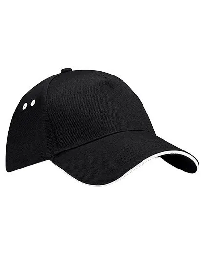 Cap 5 Panel Sandwich Peak B15c in Cap 5 Panel Sandwich Peak B15c - Black/White