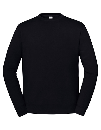 Heren Sweater Fruit of the Loom Iconic set-in Zwart