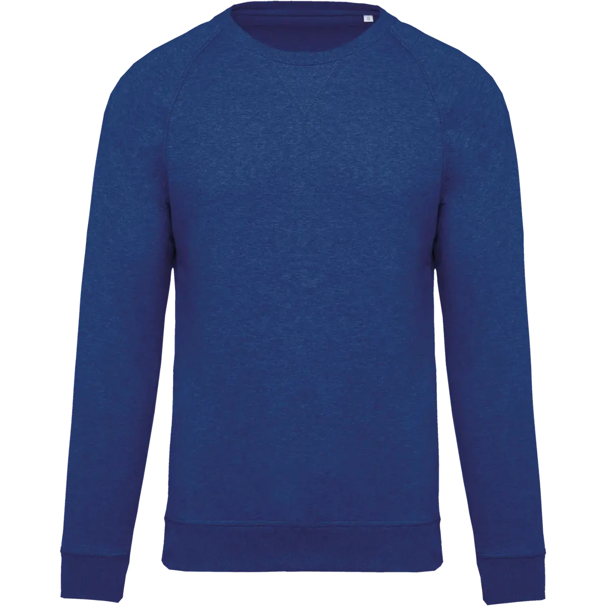 Heren Sweater Kariban BIO raglanmouwen K480 Ocean Blue Heather