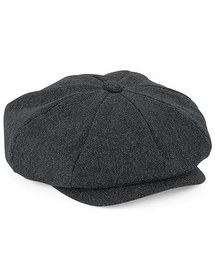 Flat Cap Baker Boy Beechfield B629 Charcoal Mari