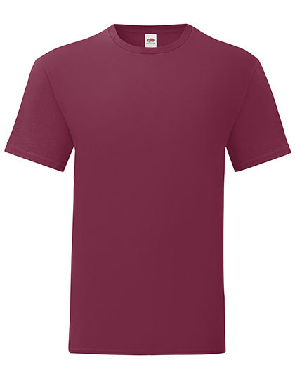 Heren T-shirt Fruit of the loom 61-430-0 - Burgundy