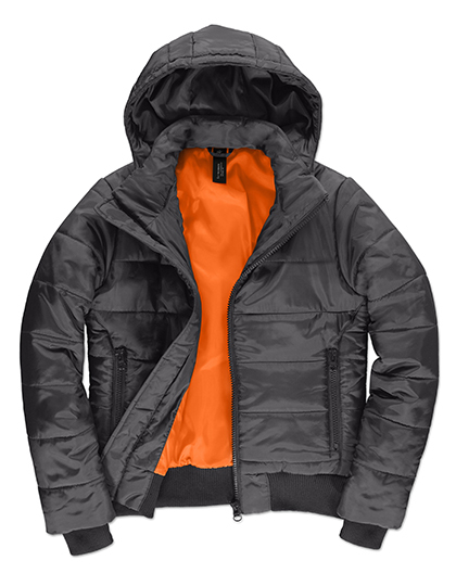 Dames Jas B&C Superhood Women JW941 Dark Grey-Neon Orange