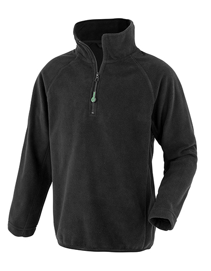 Kinder Fleece Sweater Recycled Result R905J Zwart