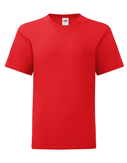 Kinder T-shirt Fruit of the Loom 61-023-0 Iconic - Red