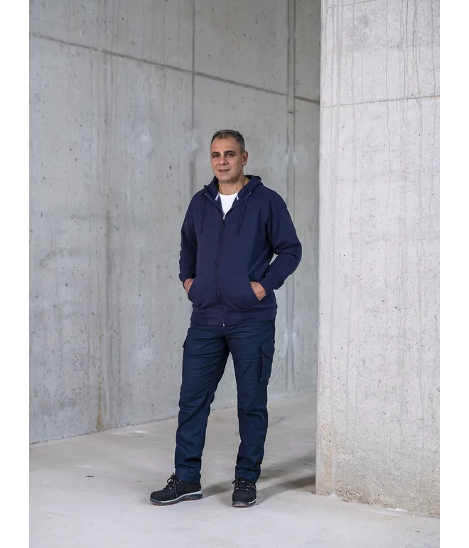 Heren Hooded Sweater met rits Santino Reno