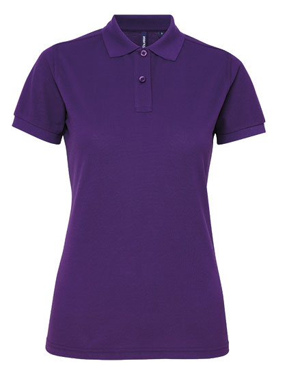 Dames Polo Asquith & Fox Polycotton Blend AQ025 - Paars