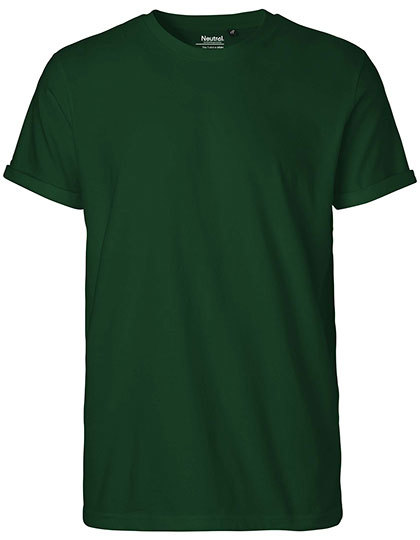 Heren T-shirt Neutral Roll Up O60012 - Bottle Green