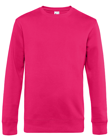 Heren Sweater B&C KING WU01K Magenta Pink