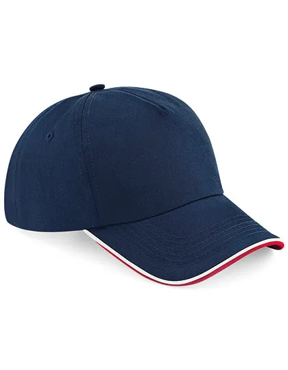 Cap 5 Panel Beechfield B25c in Cap 5 Panel Beechfield B25c - French Navy/Classic Red/White