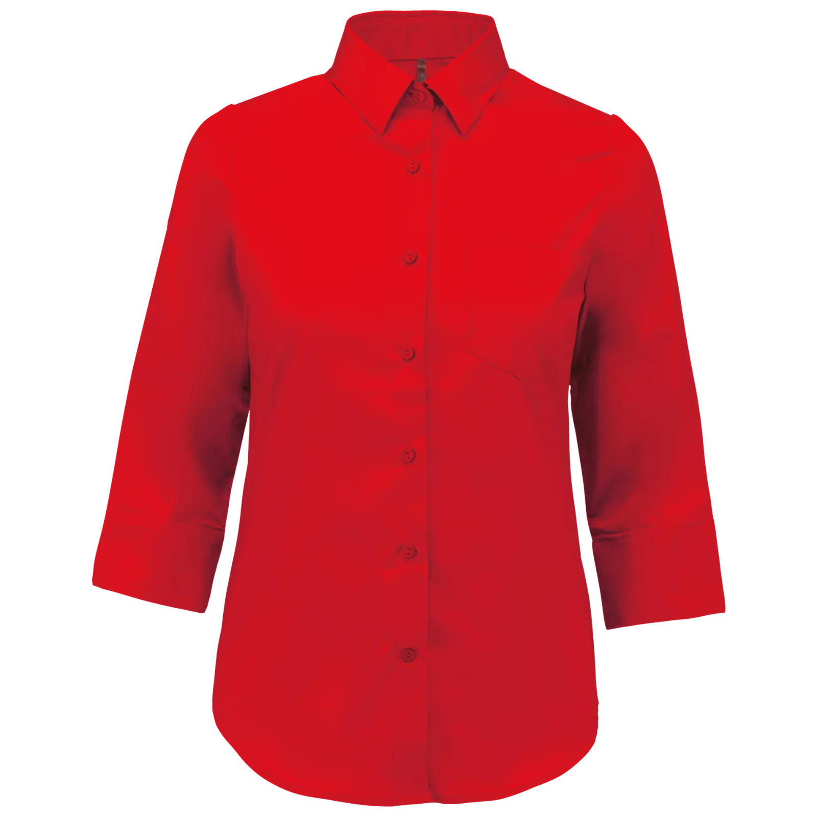 Dames Blouse 3/4 mouw Kariban K558 in Dames Blouse 3-4 mouw Kariban K558 CLASSIC RED