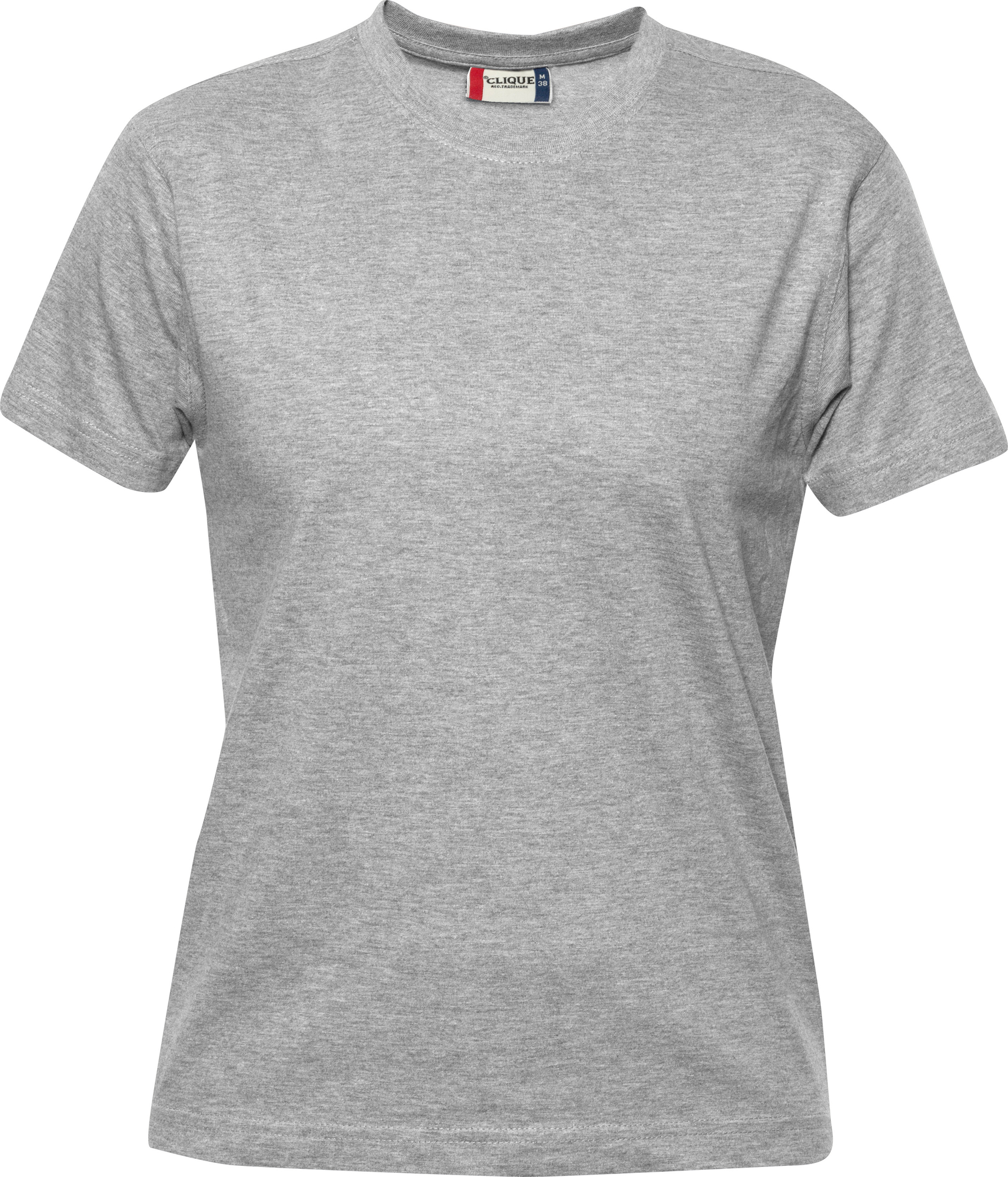 Dames T-shirt Clique Premium-T 029341 - Grijs Melange