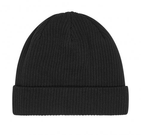 Muts Biologisch Cotton Beanie Beechfield B50 Zwart