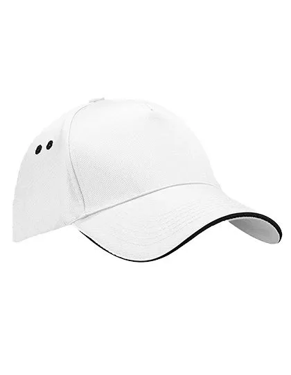 Cap 5 Panel Sandwich Peak B15c in Cap 5 Panel Sandwich Peak B15c - White/Black