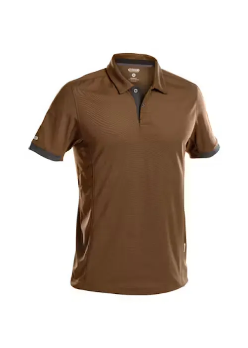 DASSY Polo Traxion 710026 in DASSY Polo Traxion 710026 LEEM BRUIN-ANTRACIET GRIJS