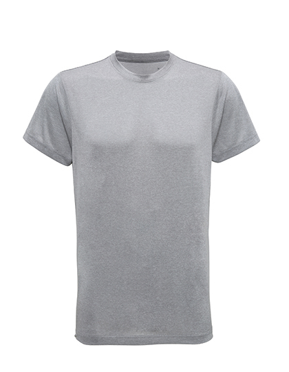 Heren Sportshirt TriDri Hexoflage performance TR010 Zilver Melange
