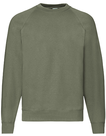 Sweaters Fruit of the Loom Raglan classic olive