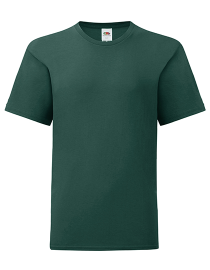 Kinder T-shirt Fruit of the Loom 61-023-0 Iconic - Forest Green