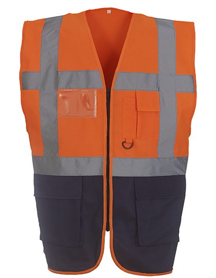 Veiligheidshesjes Yoko HVW801 Hi-Vis Oranje-Navy