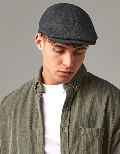 Flat Cap Melton Wool Ivy Beechfield B623
