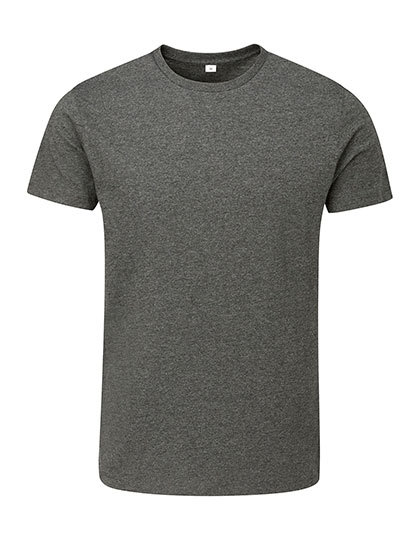 Heren T-shirt Organisch Mantis M01 - Charcoal Grey Melange