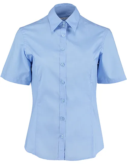 Dames Blouse Kustom Kit Fit Business KK742F in Dames Blouse Kustom Kit Fit Business KK742F Light Blue