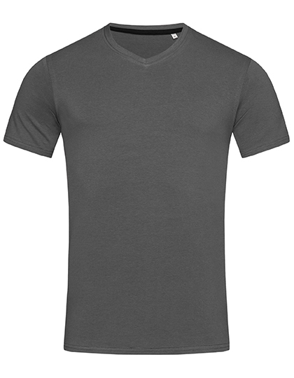 Heren T-shirt V Hals Stedman Clive ST9610 - Slate Grey