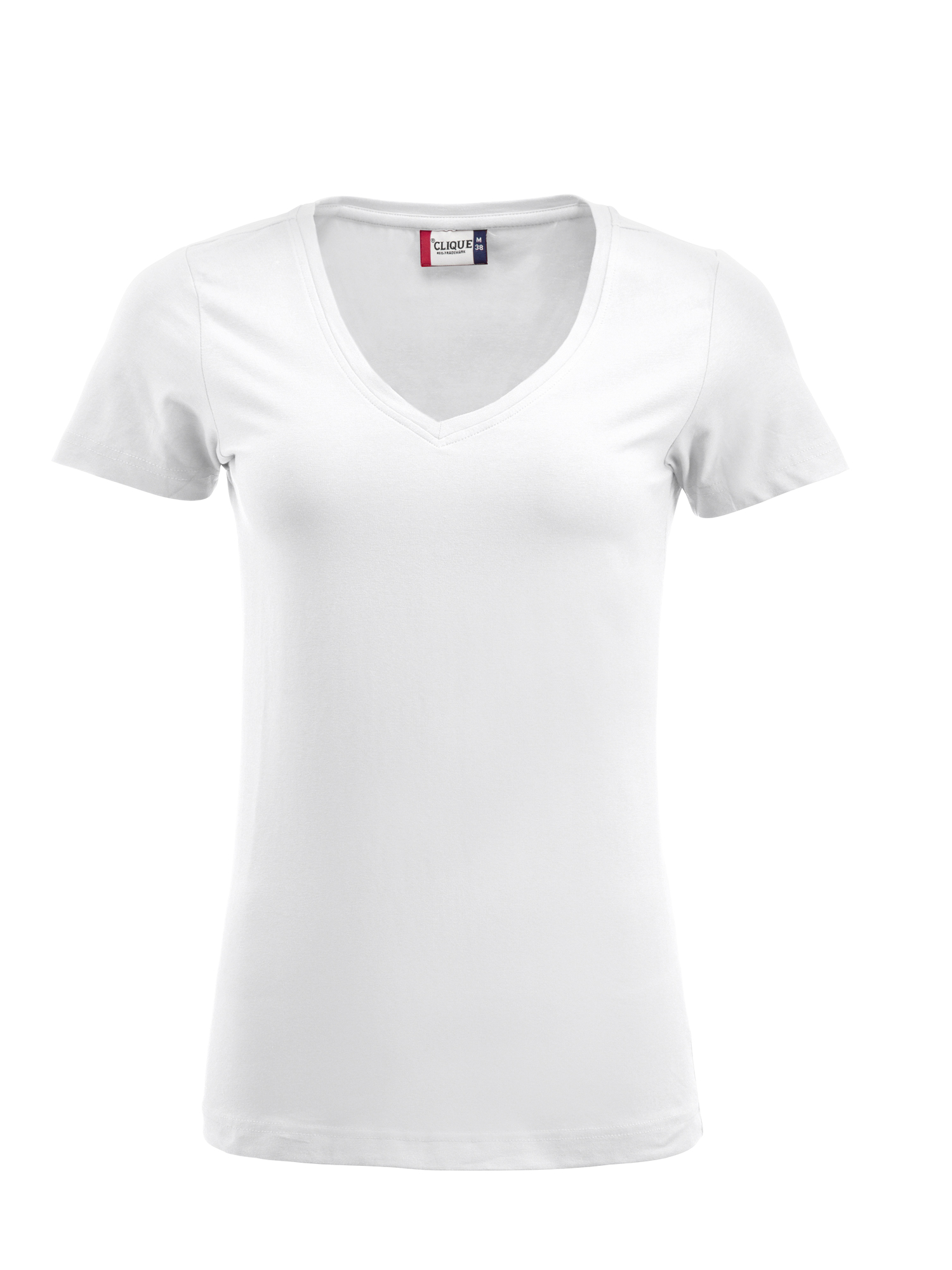 Dames T-shirt V hals Clique Arden 029318 - White