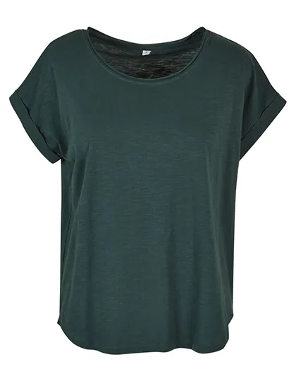 Dames T-shirt Build Your Brand BY036 in Bottle green