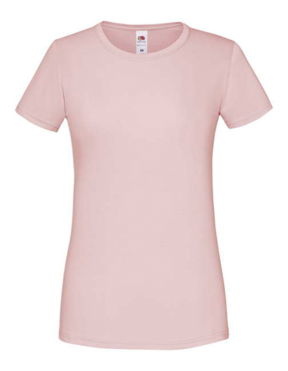 Dames T-shirt Iconic Fruit of the Loom 61-432-0 - Powder Rose