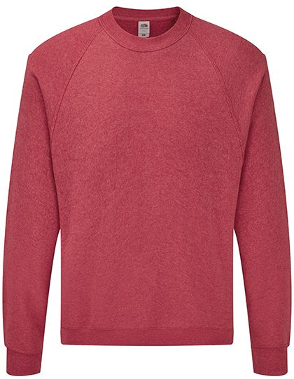 Sweater Raglan Fruit of the Loom 62-216-0 heather red
