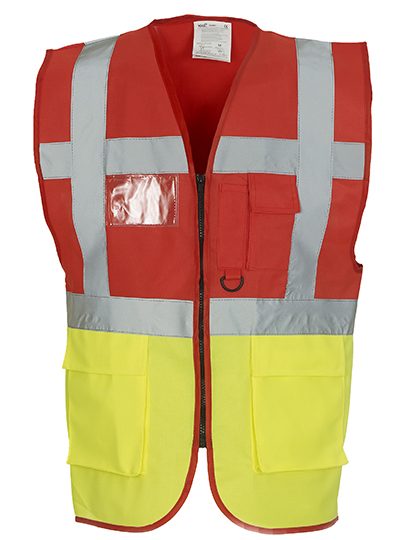 Veiligheidshesjes Yoko HVW801 Rood-Hi-Vis Geel