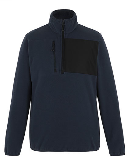 Heren Fleece Sweater Regatta Printable TRF828 Navy-Zwart