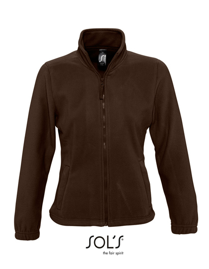Dames Fleece Vest Sols North 54500 Dark Chocolate