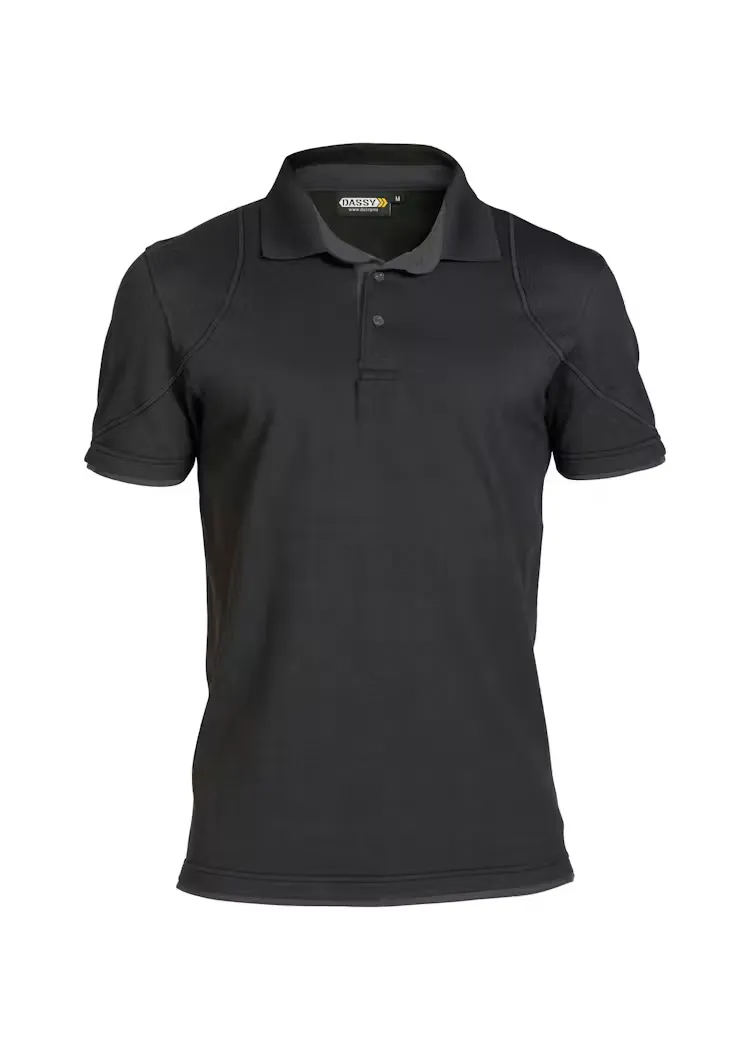 DASSY Polo Orbital 710011 in DASSY Polo Orbital 710011 ZWART-ANTRACIET GRIJS
