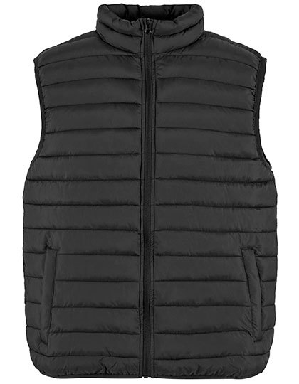 Heren Bodywarmer New Morning Studios Light Puffer Vest NM033 Zwart