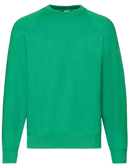 Sweater Raglan Fruit of the Loom 62-216-0 kelly green