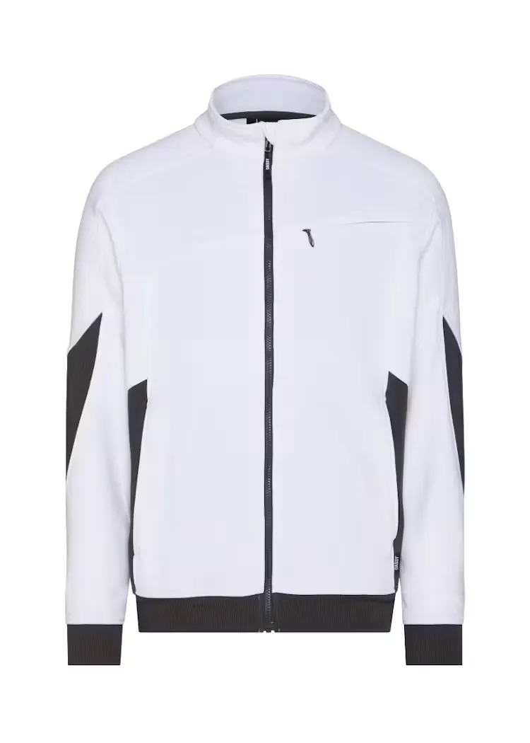 DASSY Sweater Velox met Rits Stretch 300570 in DASSY Sweater Velox met Rits Stretch 300570 WIT-ANTRACIET GRIJS
