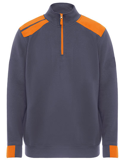 Heren Sweater Roly Maverick SU8413 lead-oranje